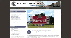 Desktop Screenshot of cityofhallettsville.org